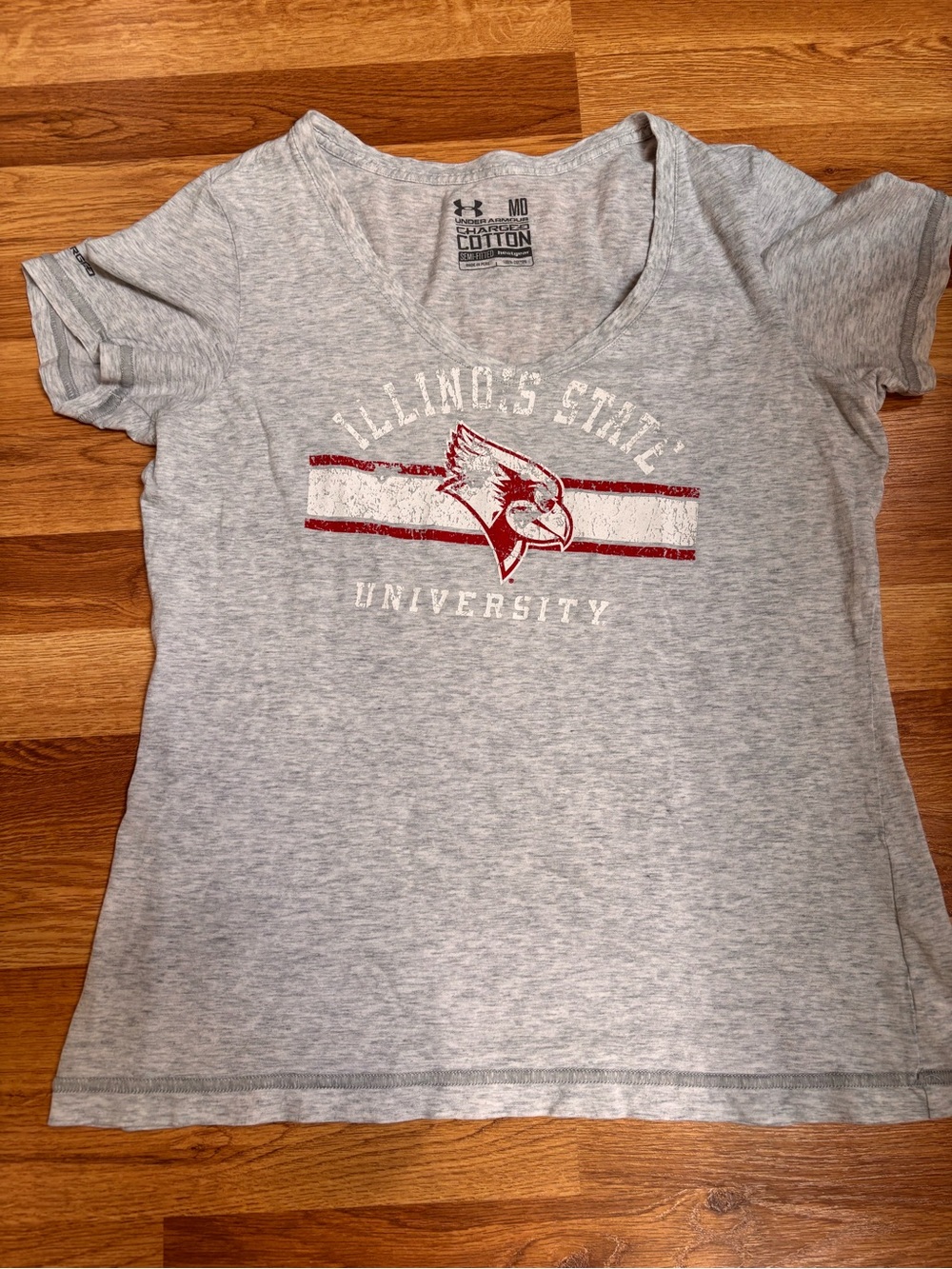 Under Armour Charged Cotton Illinois State University ISU Redbirds Womens Medium